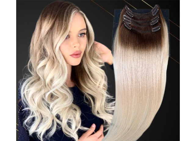Extensii Clip-On MiniGold Ombre #3/#18